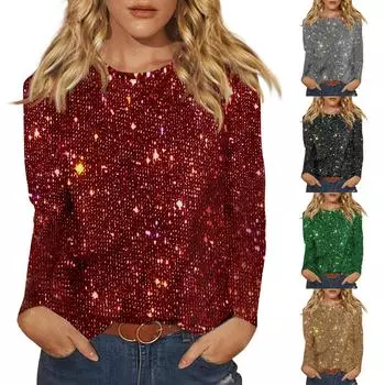 Женские рубашки с длинным рукавом, модные футболки с графическим принтом, повседневные свободные базовые топы, толстовки L