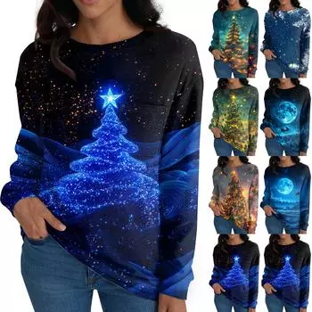 Женские рубашки с длинным рукавом, топы свободного покроя с круглым вырезом, повседневные осенние модные футболки, блузки с карманами, одежда XL винный