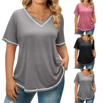 Женские рубашки с коротким рукавом и оборками, повседневные наряды, модная футболка, топ M бежевый