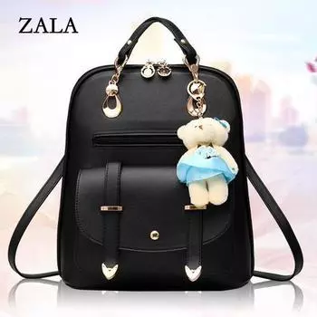 Женские рюкзаки, винтажные школьные сумки через плечо для девочек из искусственной кожи 27cm*30m*12cm розовый