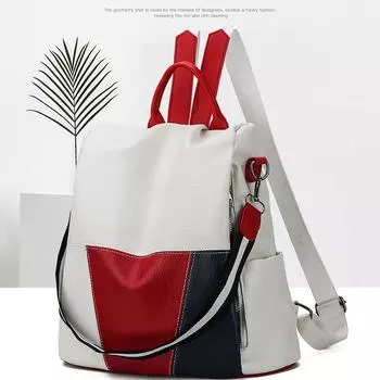 Женские рюкзаки высокого качества, школьные рюкзаки из искусственной кожи для девочек, большой вместительный дорожный рюкзак, сумки на плечо для отдыха Mochila белый