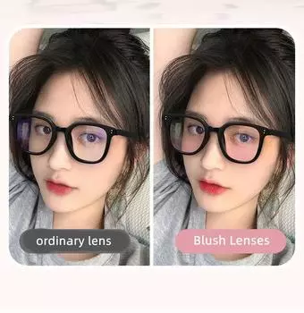 Женские румяна с градиентом, анти-синий свет, модные круглые декоративные солнцезащитные очки для девочек, милые оттенки очков матовый черный