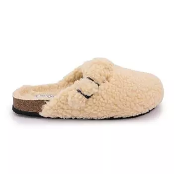 Женские сабо с эффектом овчины на меховой подкладке SCOTT