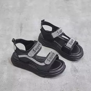 Женские сандалии 2022 Летняя обувь Trendyol Повседневные спортивные сандалии Женская пляжная обувь 35 белый