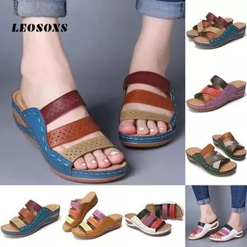 Женские сандалии, модная обувь на танкетке для женщин, тапочки, летняя обувь, сандалии на каблуке, шлепанцы, женская пляжная повседневная обувь 34 белый