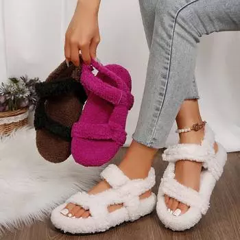 Женские сандалии 2024 года, летние новые модные сандалии на платформе, дышащие, удобные, неглубокие сандалии, дизайнерская горячая обувь для женщин 36 бежевый