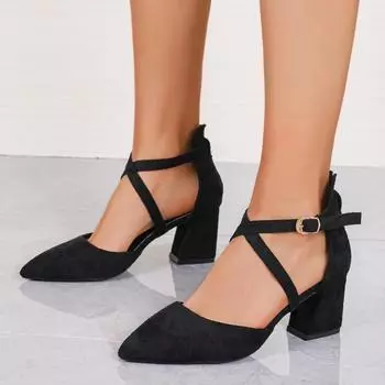 Женские сандалии 2024 года, новые летние туфли на высоком среднем каблуке, женские дизайнерские элегантные повседневные сандалии для платья, женские сандалии Sandalias De Mujer 35 бежевый