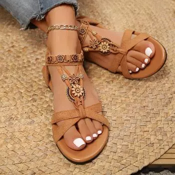 Женские сандалии 2025 Повседневная обувь для ходьбы Вечеринка Пляж Уличные сандалии Женские Легкие Уличные сандалии Женские Zapatos De Mujer 36