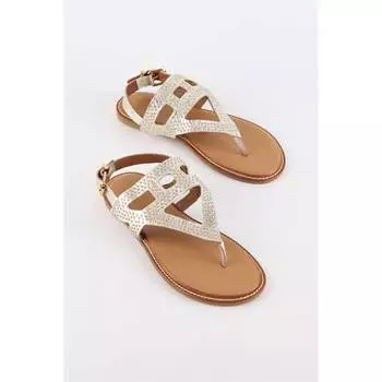 Женские сандалии Agnes Gold из натуральной кожи Комфортные повседневные качественные стильные легкие сандалии