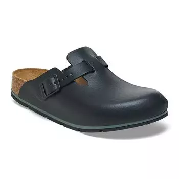 Женские сандалии Birkenstock Boston Pro Natural Узкие Черные, Кожа, Посадка, (23,0 см)
