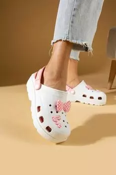 Женские сандалии Bow Tie Comfort Sole Eva 001-0333-23Белый порошок