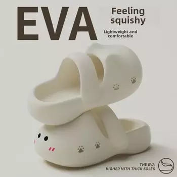 Женские сандалии для активного отдыха из ЭВА: Милые тапочки-кошки с удобной толстой подошвой для девочек. 40-41