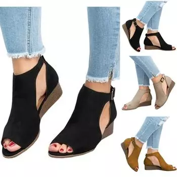 Женские сандалии для девочек, повседневные сандалии на плоской подошве в богемном стиле, тапочки, пляжная обувь 38 чёрный