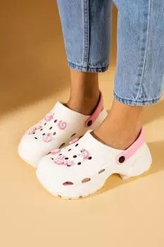 Женские сандалии Eva на высокой подошве DNZ 500Vanilla