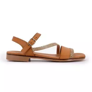 Женские сандалии Fuji Avellana с золотисто-коричневыми ремешками BIOSTOCK 40
