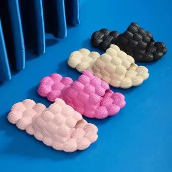 Женские сандалии из ЭВА с толстой нескользящей подошвой для дома и улицы 44/45 чёрный