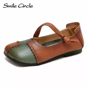 Женские сандалии из натуральной кожи, обувь на плоской подошве с пряжкой, модные повседневные модные летние женские сандалии