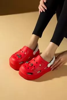 Женские сандалии Jibbitz Eva Comfort на высокой подошве DNZ224-24