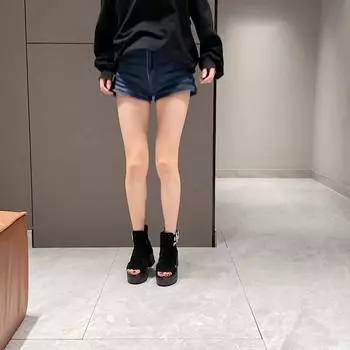 Женские сандалии, летние женские туфли на высоком каблуке, массивная обувь на платформе, милые белые сандалии на молнии 35 хаки