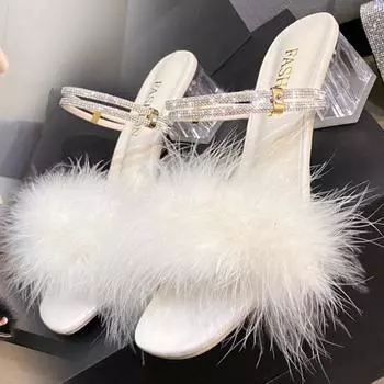 Женские сандалии Летняя обувь для женщин Высокие каблуки Дизайнерские сандалии на каблуках Женские туфли на платформе Роскошные женские тапочки Женская обувь 35 бежевый