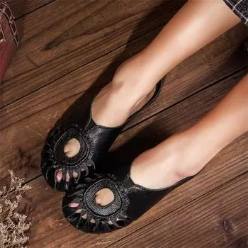 Женские сандалии, летняя обувь, мода 2022, мягкие шлепанцы из натуральной кожи, женская обувь, тапочки на плоской подошве 35 бежевый