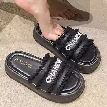 Женские сандалии модные повседневные летние сандалии SyfIyno новые плоские пляжные туфли 35 бежевый