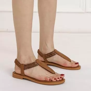 Женские сандалии на лето Шлепанцы Пляжная обувь Женские повседневные сандалии на плоской подошве с открытым носком Обувь на каблуках Бохо Сандалии в стиле бохо 36
