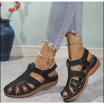 Женские сандалии на плоской подошве Повседневные ретро-кеды Slieds Уютная обувь Женская мода Пляжные летние новые прогулочные тапочки Шлепанцы Mujer 36 синий