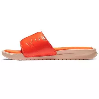 Женские сандалии Nike Benassi JDI Ultra SE оранжево-малинового оттенка AO2408-801