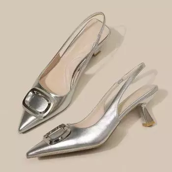 Женские сандалии Новые летние с острым носком на высоком каблуке Женские повседневные для вечеринки Элегантные туфли-стилеты Модные дизайнерские роскошные сандалии Женские 35