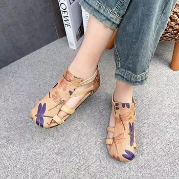 Женские сандалии с квадратным носком, удобные сандалии большого размера с цветными блоками и молнией сзади 40