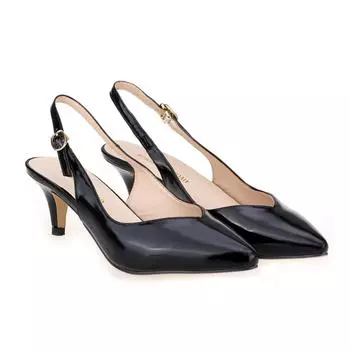 Женские босоножки с острым носком и пряжкой высотой 50 мм, туфли-лодочки с открытой пяткой, туфли на высоком каблуке, удобные туфли для вечеринок и свадебных платьев 35 жёлтый