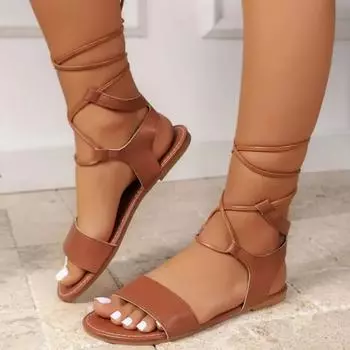 Женские сандалии с перекрестными ремешками, летние новые модные сандалии на плоской подошве с открытым носком для женщин, пляжные шлепанцы-гладиаторы, Zapatos Mujer 36