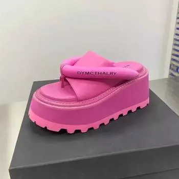 Женские сандалии с розовой платформой, полные панталоны, сандалии из Испании в Альта-Калидад, новая версия 2024 г. 36 розовый