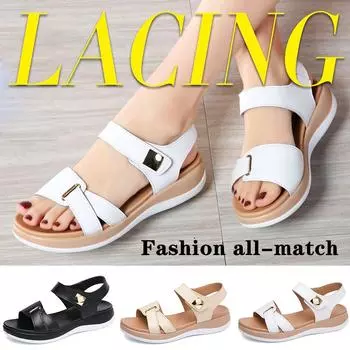 Женские сандалии Сандалии на низком каблуке Женские шлепанцы 33 бежевый