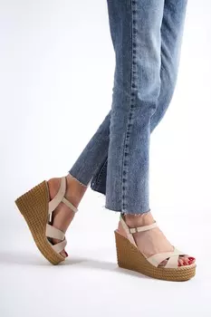 Женские сандалии Sofia, летние женские туфли на танкетке, сандалии с открытым носком на высоком каблуке, повседневная женская модная обувь, женские сандалии