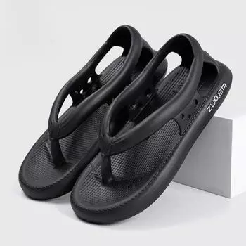Женские сандалии Тапочки Шлепанцы Мужские сандалии спортивная обувь для мужчин Повседневные сандалии Высококачественная обувь летняя обувь zapatos para hombres 36-37 чёрный