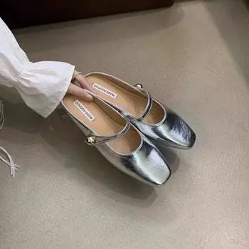 Женские сандалии, тапочки, женские ретро маленькие тапочки на плоской подошве с квадратной головкой, модная нежная обувь, летняя обувь 35 бежевый