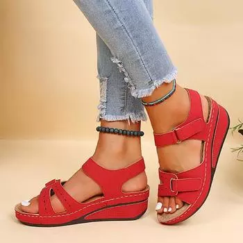 Женские сандалии, женские сандалии с мягкой строчкой, удобные сандалии на плоской подошве, женская пляжная обувь с открытым носком, женская обувь, Sandalias Treking 35 бежевый