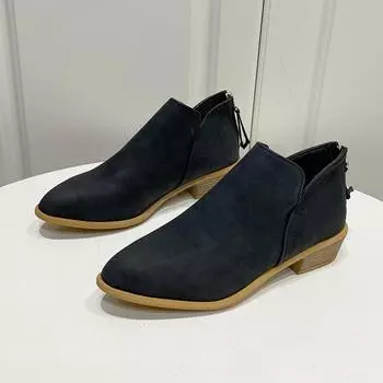 Женские сапоги 2024 года, модные хлопковые туфли из плюша с мягкой подошвой, водонепроницаемые, с застежкой-молнией и высоким каблуком, женские сапоги Botas Mujer 36 бежевый