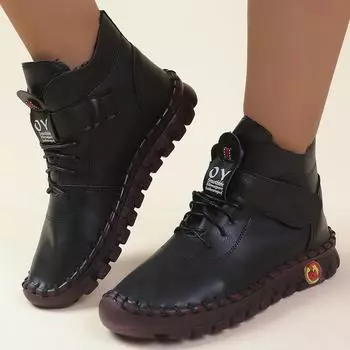 Женские сапоги 2024 года, новые популярные зимние ботинки для мам, ручная работа, хлопковые дизайнерские туфли для женщин, водонепроницаемые короткие зимние сапоги 35 бежевый