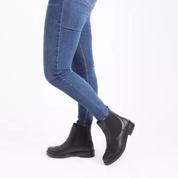 Женские сапоги Черные Натуральная Кожа Зима 2022 Сезон