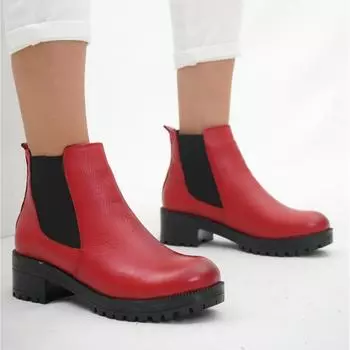 Женские сапоги из натуральной кожи