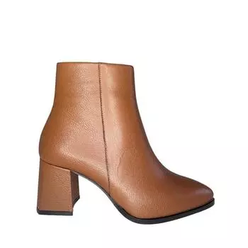 Женские сапоги из натуральной кожи на высоком каблуке