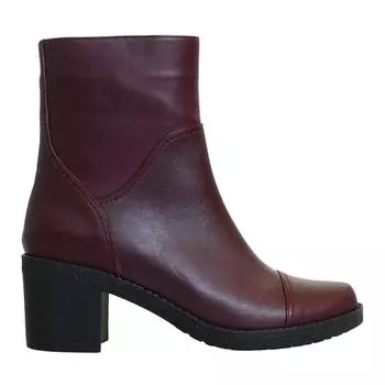 Женские сапоги из натуральной кожи на высоком каблуке