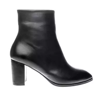 Женские сапоги из натуральной кожи на высоком каблуке