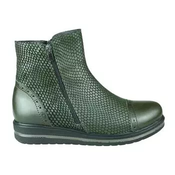 Женские сапоги из натуральной кожи на танкетке