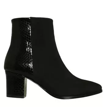 Женские сапоги из натуральной кожи на высоком каблуке