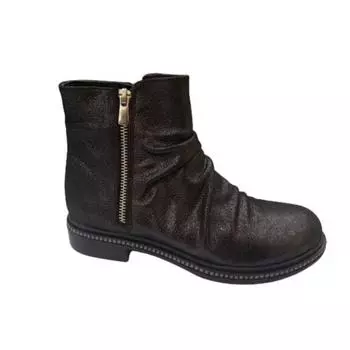 Женские сапоги металлик