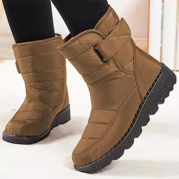Женские сапоги на каблуках, низкие женские зимние сапоги, трендовая зимняя обувь для женщин, водонепроницаемые зимние сапоги Botas Mujer Heels Boots With Fur 36